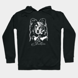 Funny Proud Sheltie Sheepdog dog portrait Hoodie